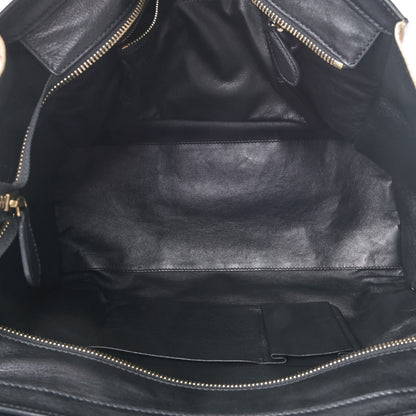 Celine Calfskin Linen Tri-Color Luggage Beige 4 of 10