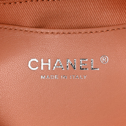 Chanel Patent Quilted Medium Just Mademoiselle Bowling Bag Orange 6 of 14