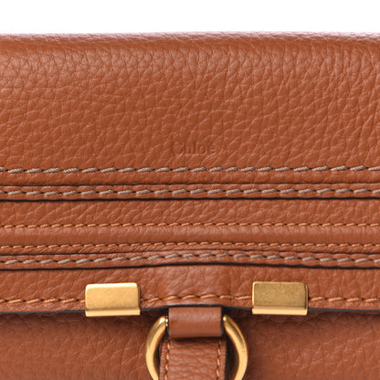 Chloe Calfskin Marcie Continental Flap Wallet Tan 9 of 9
