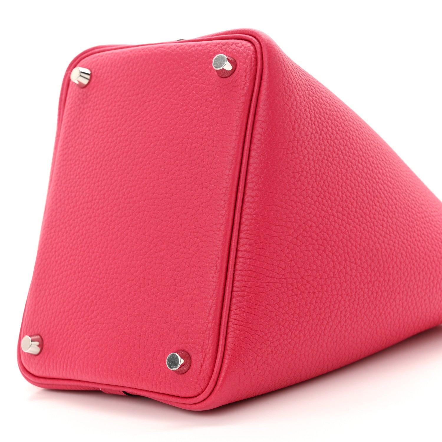 Hermes Taurillon Clemence Swift Eclat Picotin Lock 18 PM  Rose Mexico Rouge De Coeur 10 of 11