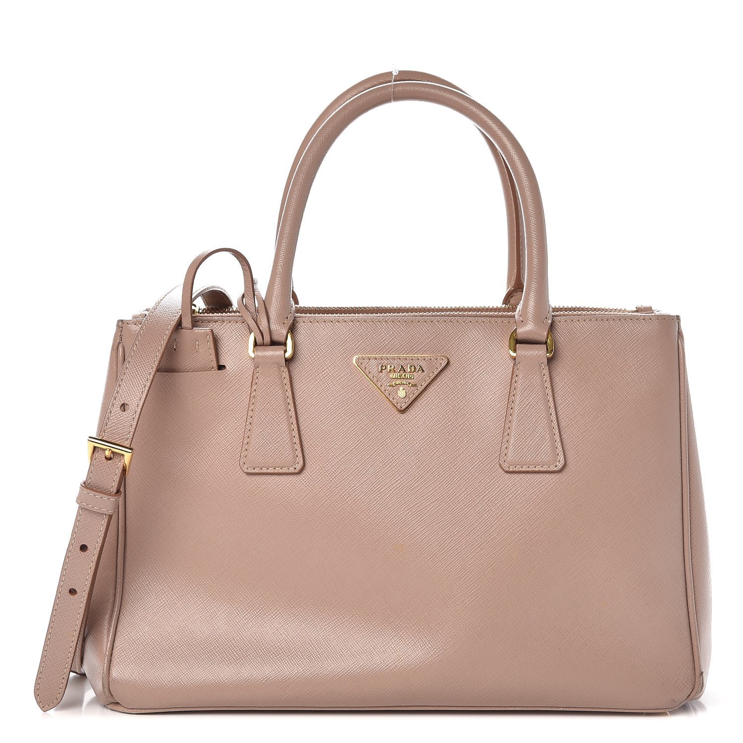 Prada Saffiano Small Galleria Double Zip Tote Cammeo 1 of 14