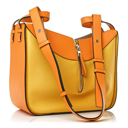 Loewe Calfskin Small Hammock Shoulder Bag Mandarin Yellow 3 of 12
