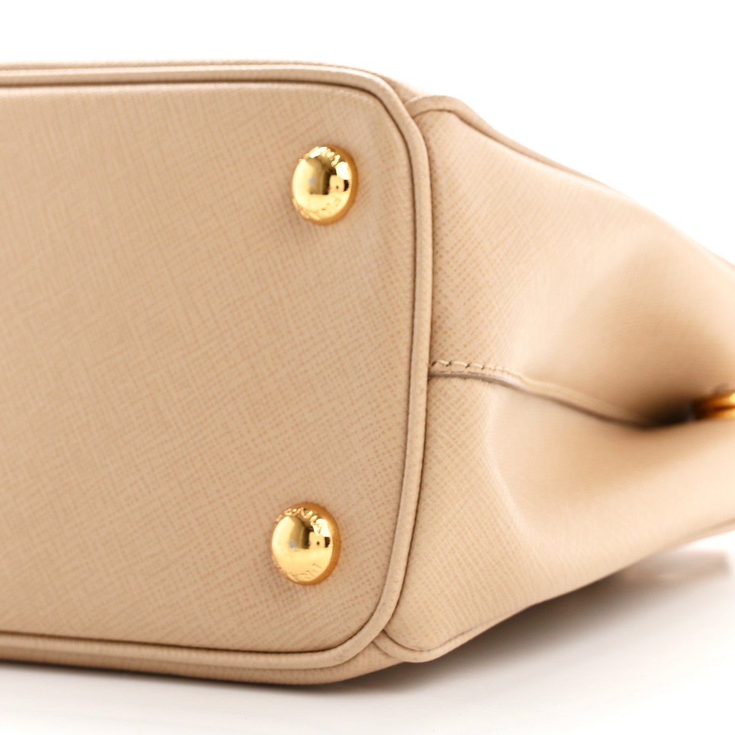 Prada Saffiano Lux Mini Galleria Double Zip Tote Sabbia 10 of 13