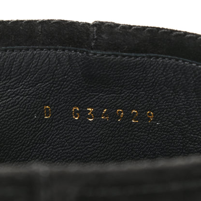 Chanel Suede Calfskin Chain CC Short Boots 39.5 Black 15 of 20
