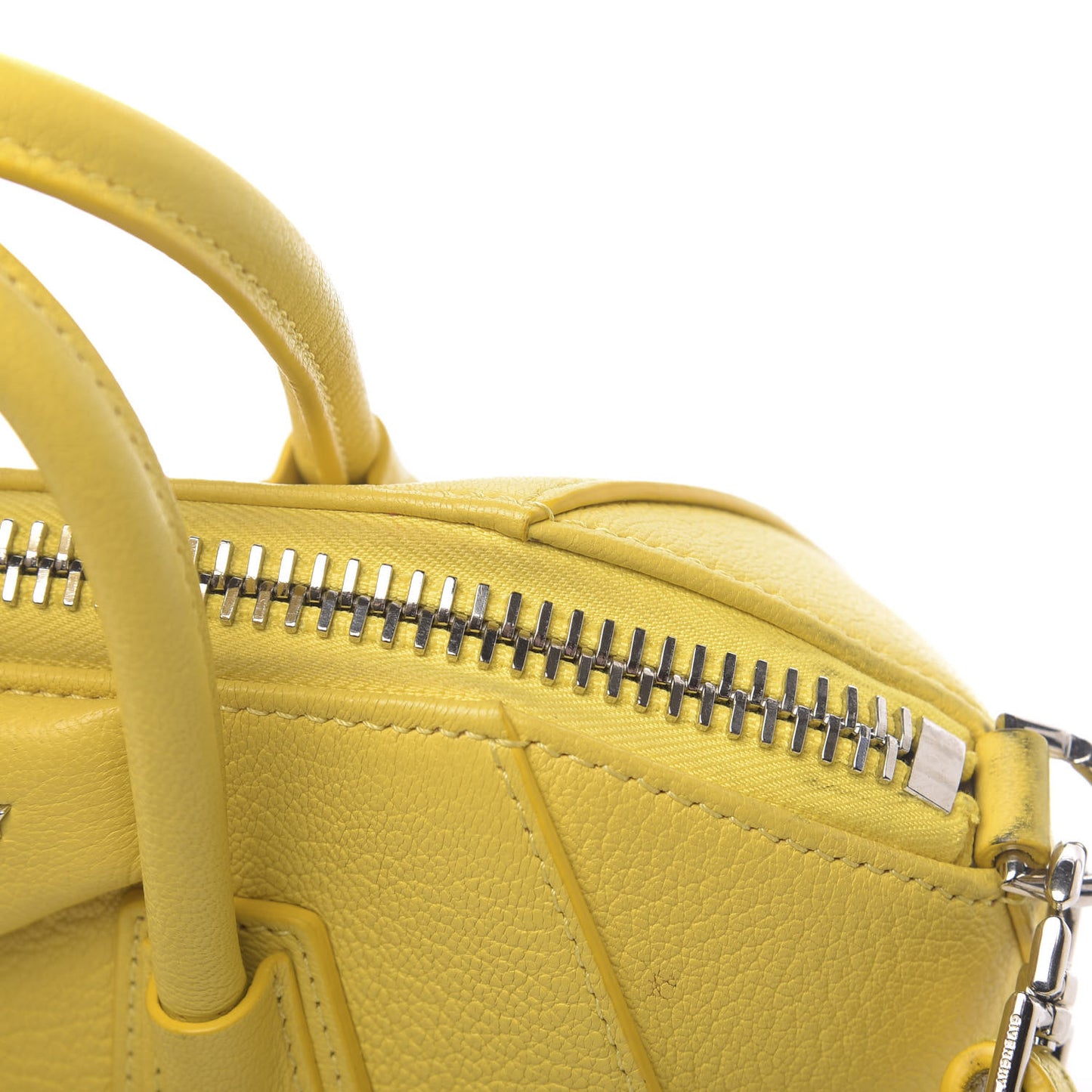 Sugar Goatskin Mini Antigona Yellow