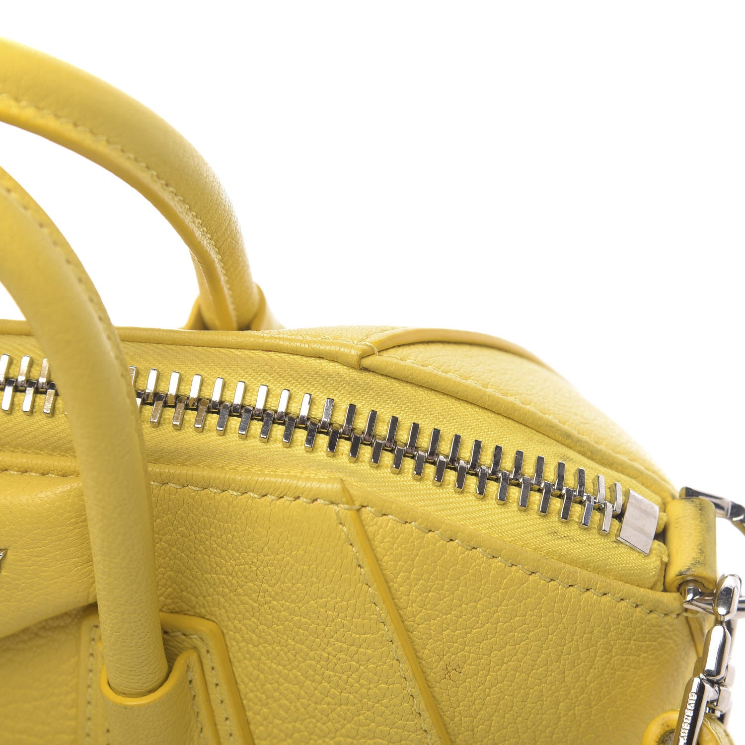 Givenchy Sugar Goatskin Mini Antigona Yellow 13 of 17