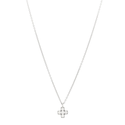 Tiffany Platinum Diamond Cruciform Cross Pendant Necklace 1 of 4