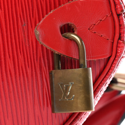 Louis Vuitton Epi Speedy 25 Castillan Red 8 of 9
