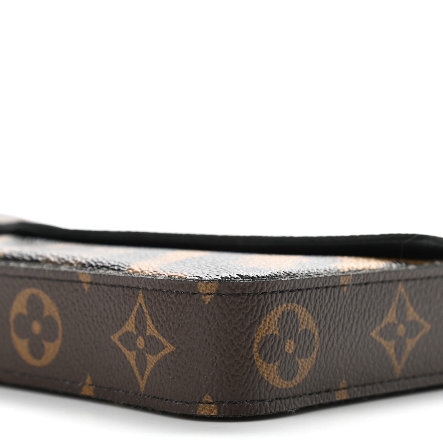 Monogram Animal Print Pochette Felicie Chain Wallet