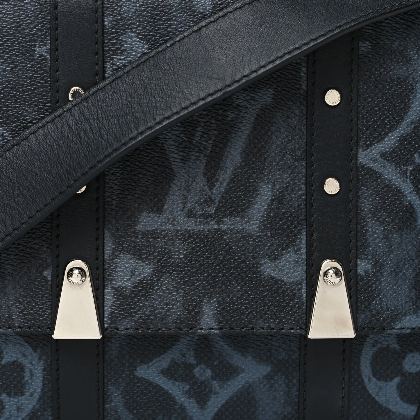 Monogram Pastel Trunk Messenger Black