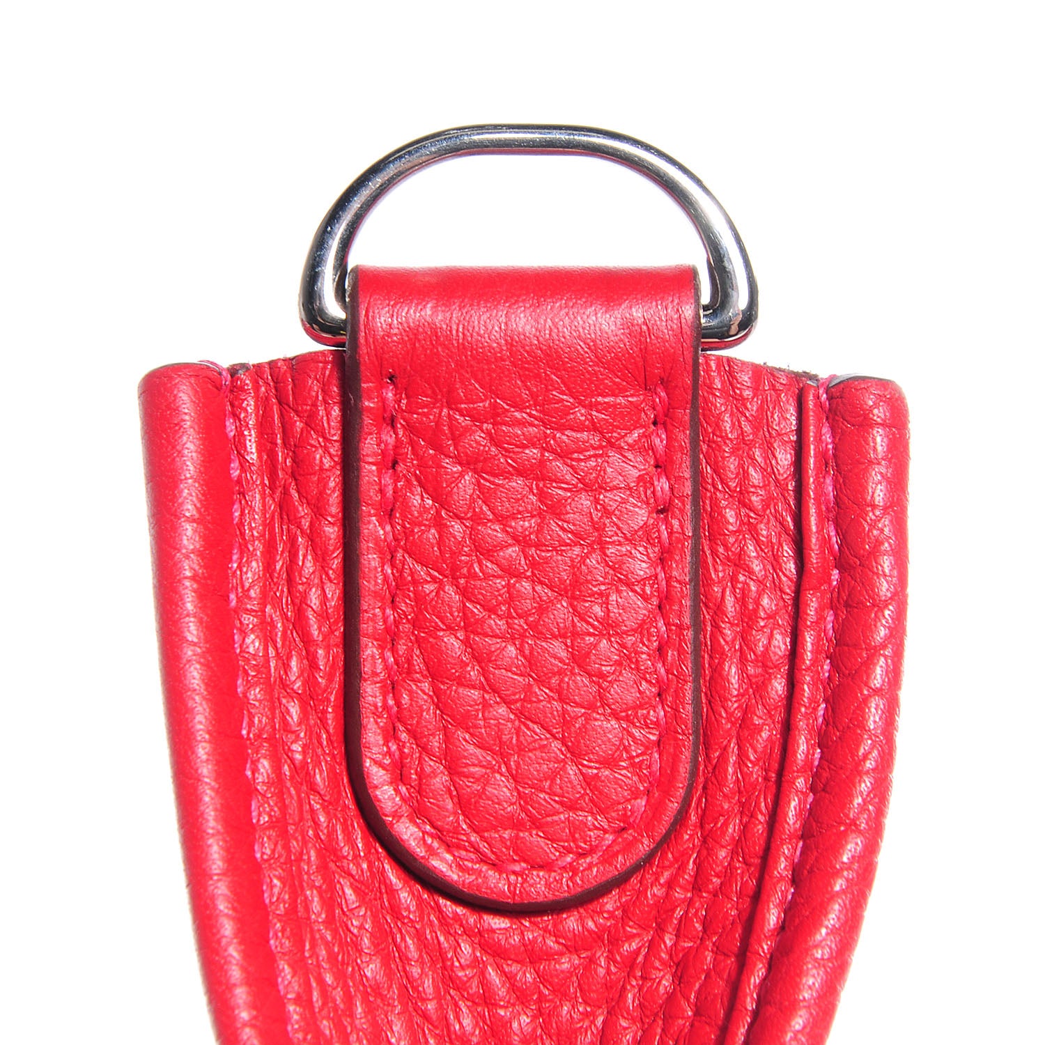 Hermes Taurillon Clemence Evelyne III PM Rouge Casaque 11 of 15