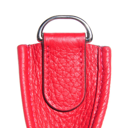 Hermes Taurillon Clemence Evelyne III PM Rouge Casaque 11 of 15