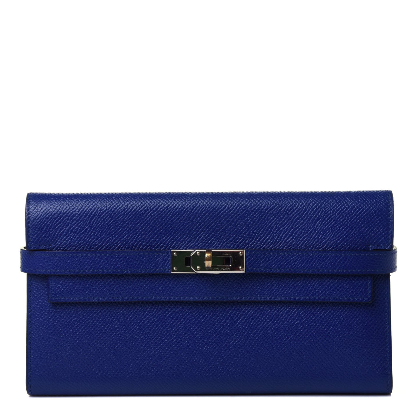 Epsom Kelly Longue Wallet Bleu Electrique