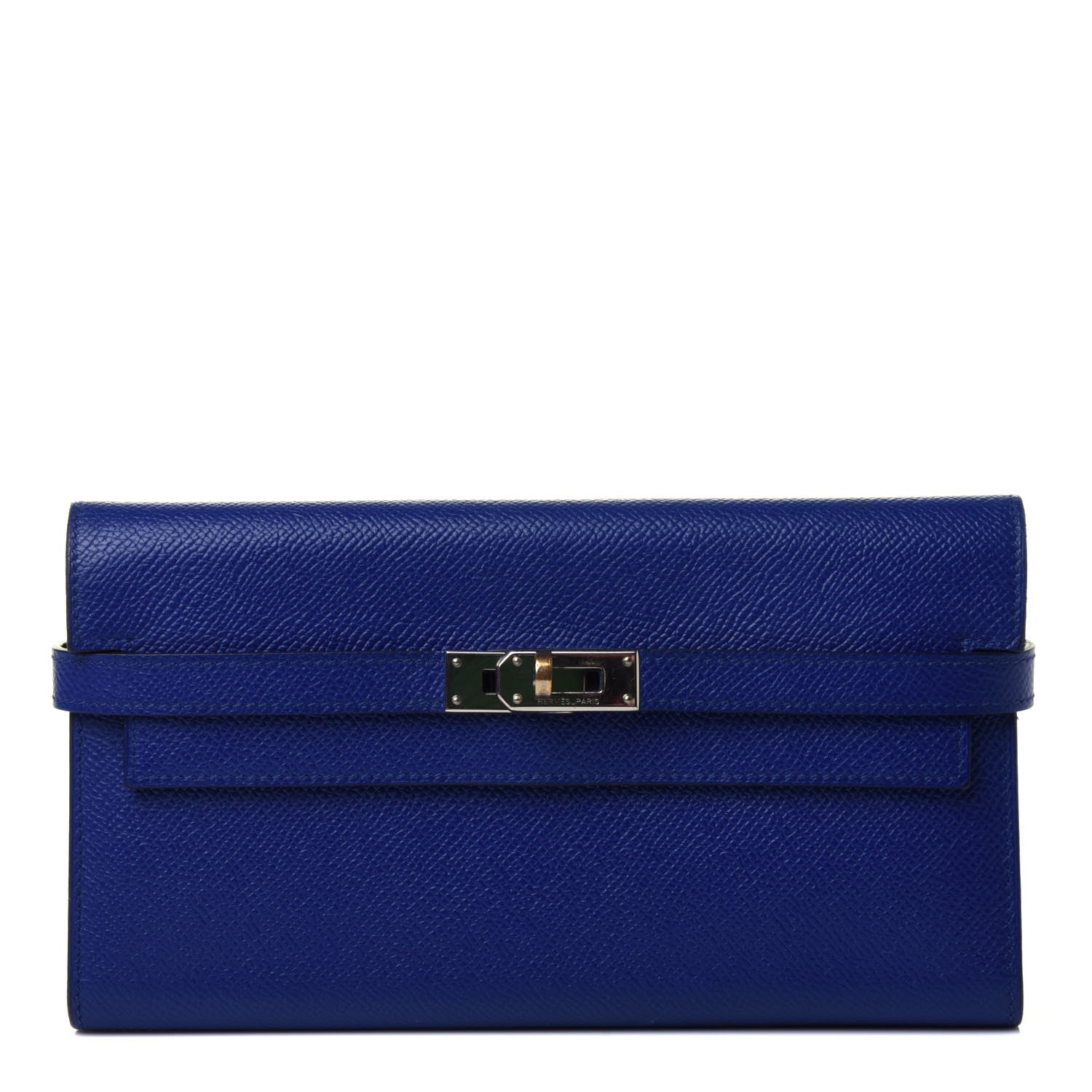 Hermes Epsom Kelly Longue Wallet Bleu Electrique 1 of 4
