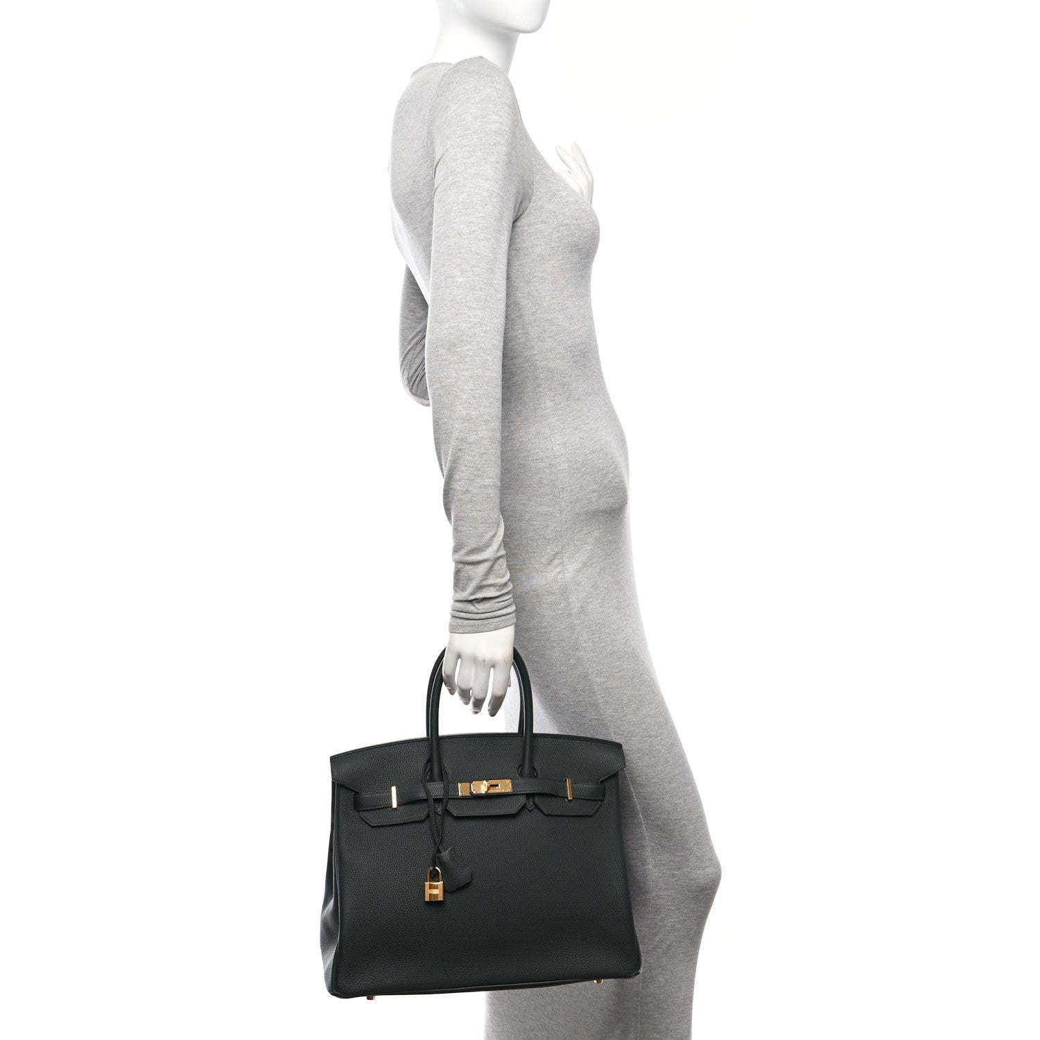 Hermes Togo Birkin 35 Vert Fonce 3 of 11