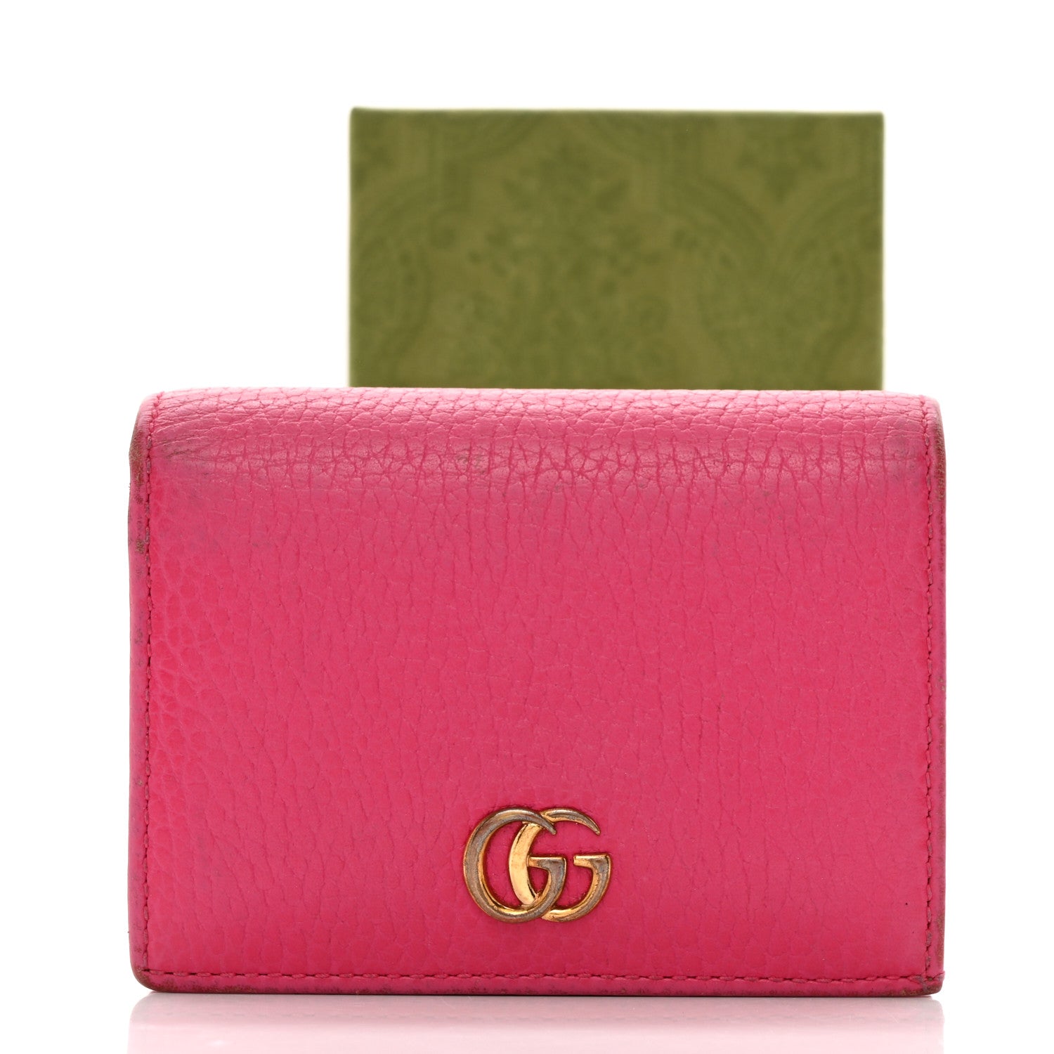 Gucci Dollar Calfskin GG Marmont Card Case Box Pink 13 of 13