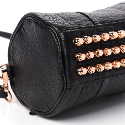 Alexander Wang Pebbled Lambskin Mini Rockie Black Rose Gold Hardware 7 of 10