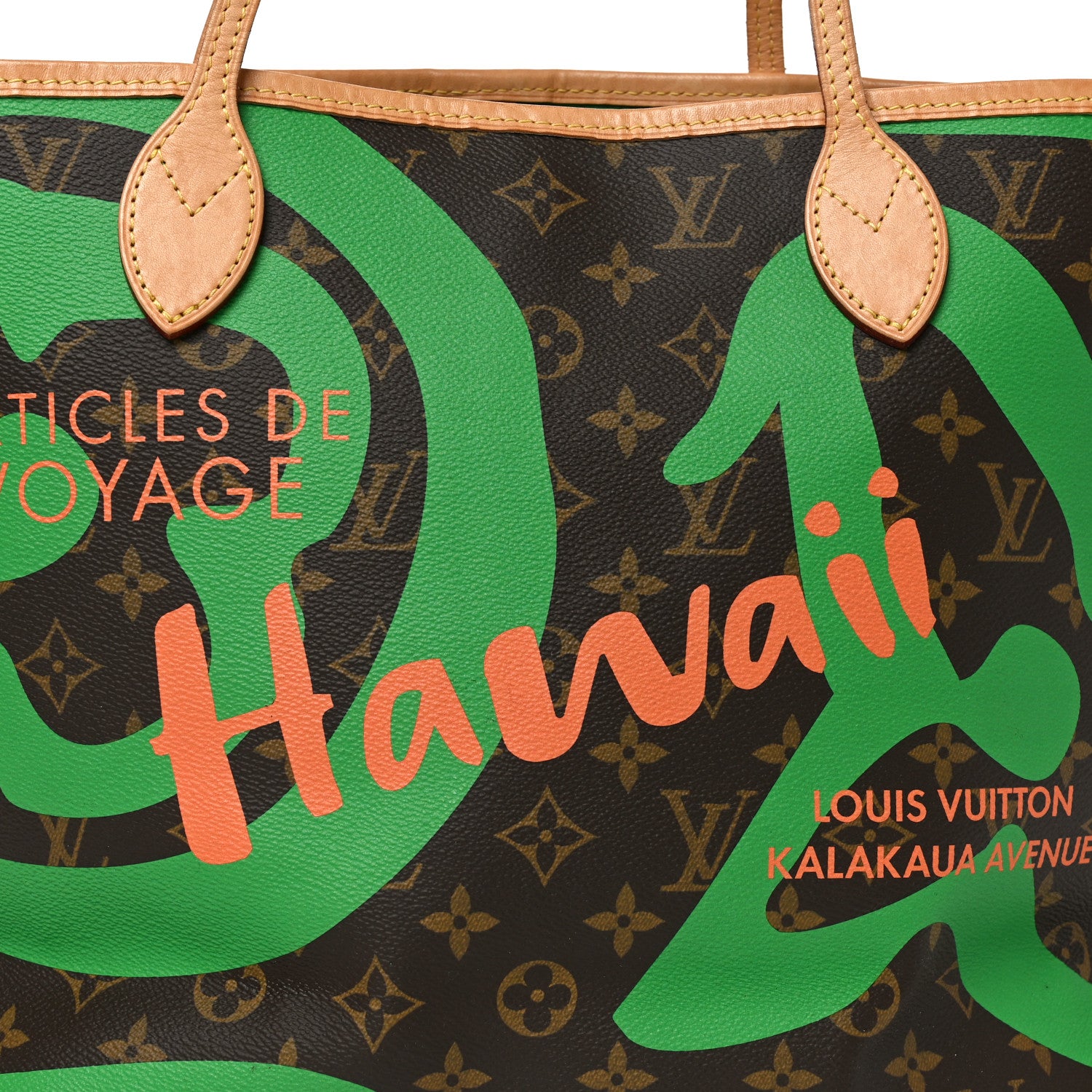 Louis Vuitton Monogram Tahitienne Hawaii Neverfull MM 1864087