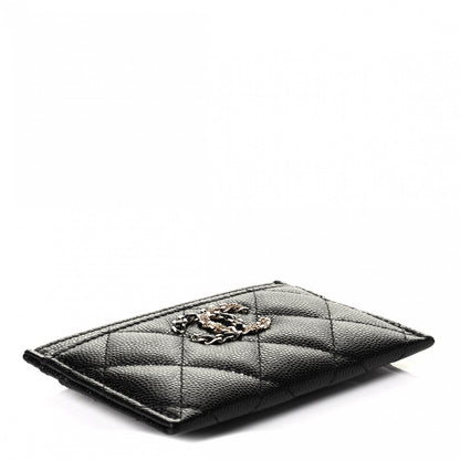 Chanel Caviar Quilted French New Wave Card Holder Black 3 of 5
