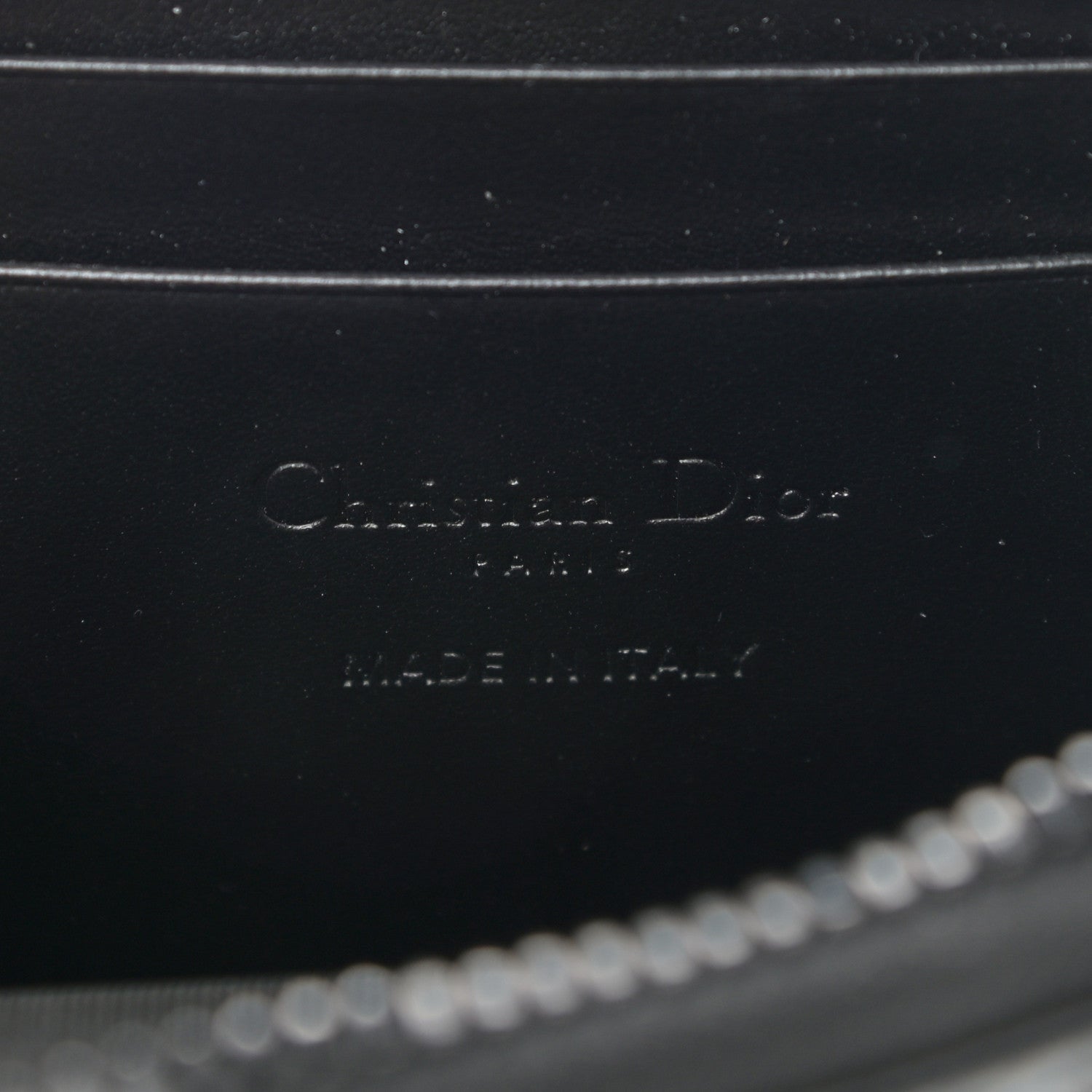 Christian Dior Calfskin Cannage Diamond Cannage Phone Holder Black 6 of 10