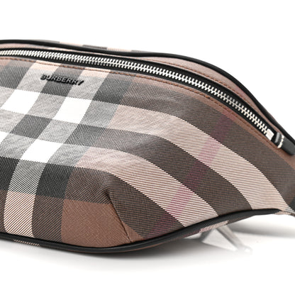 Burberry E-canvas Check Bum Bag Dark Birch Brown 10 of 10