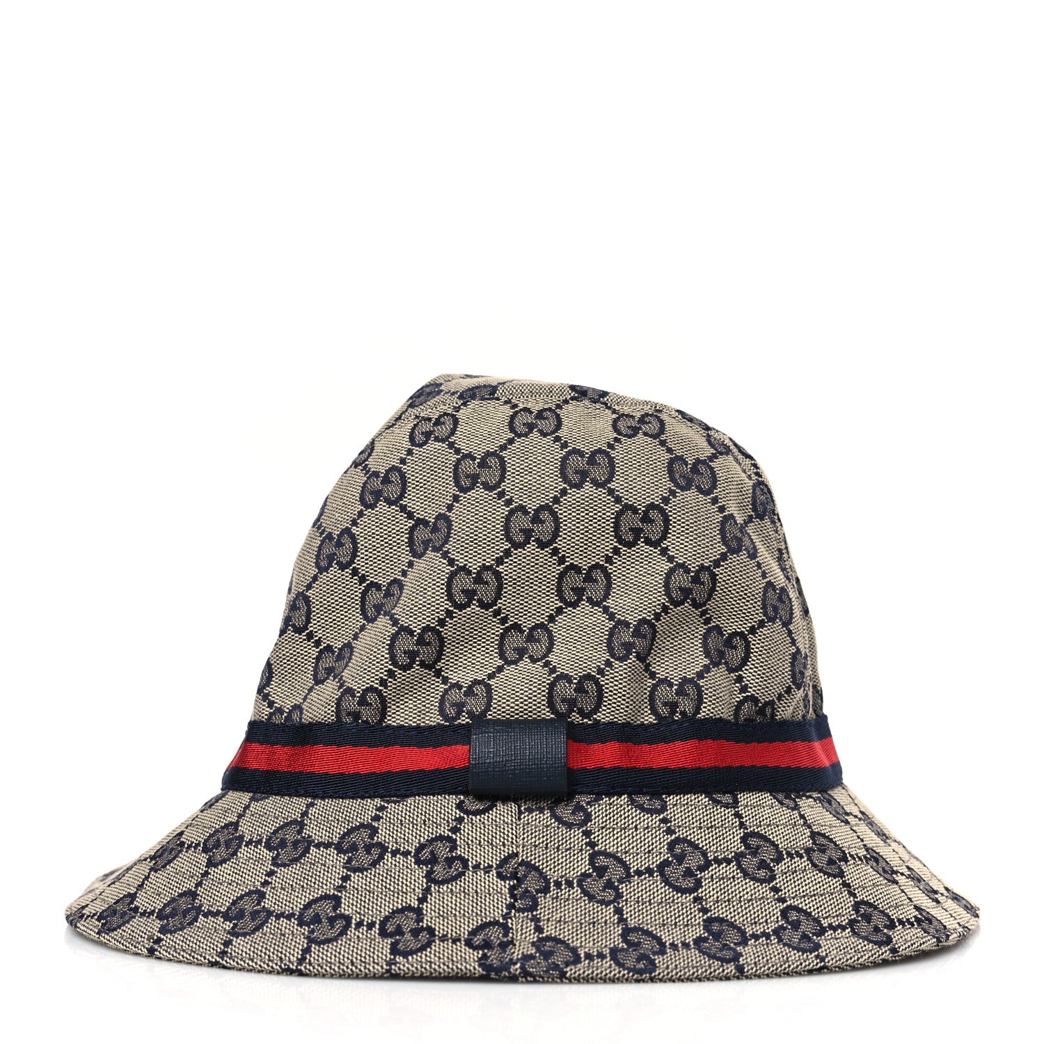 Gucci GG Monogram Web Bucket Hat L Beige Blue 3 of 8