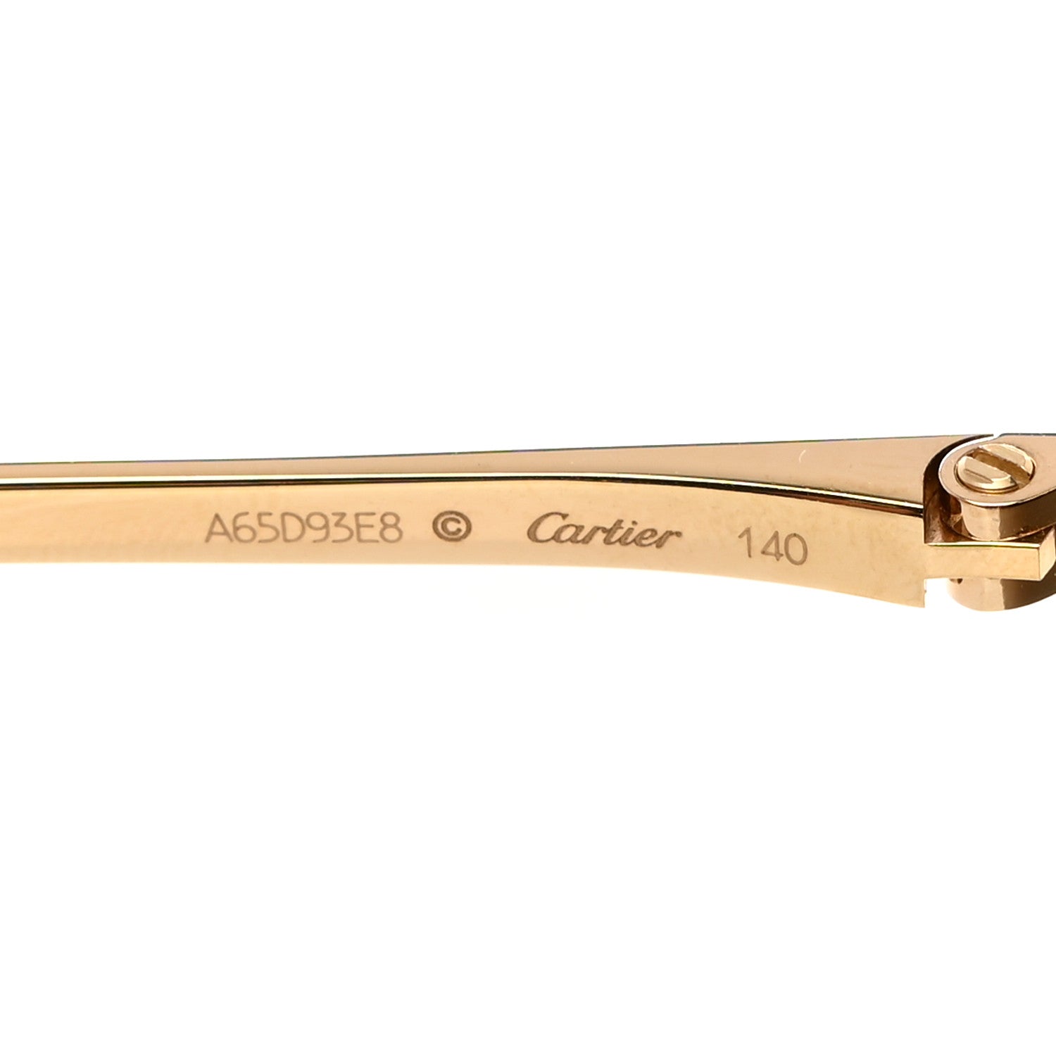 Cartier Panthere De Cartier Square Sunglasses Gold 6 of 8