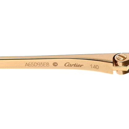 Cartier Panthere De Cartier Square Sunglasses Gold 6 of 8