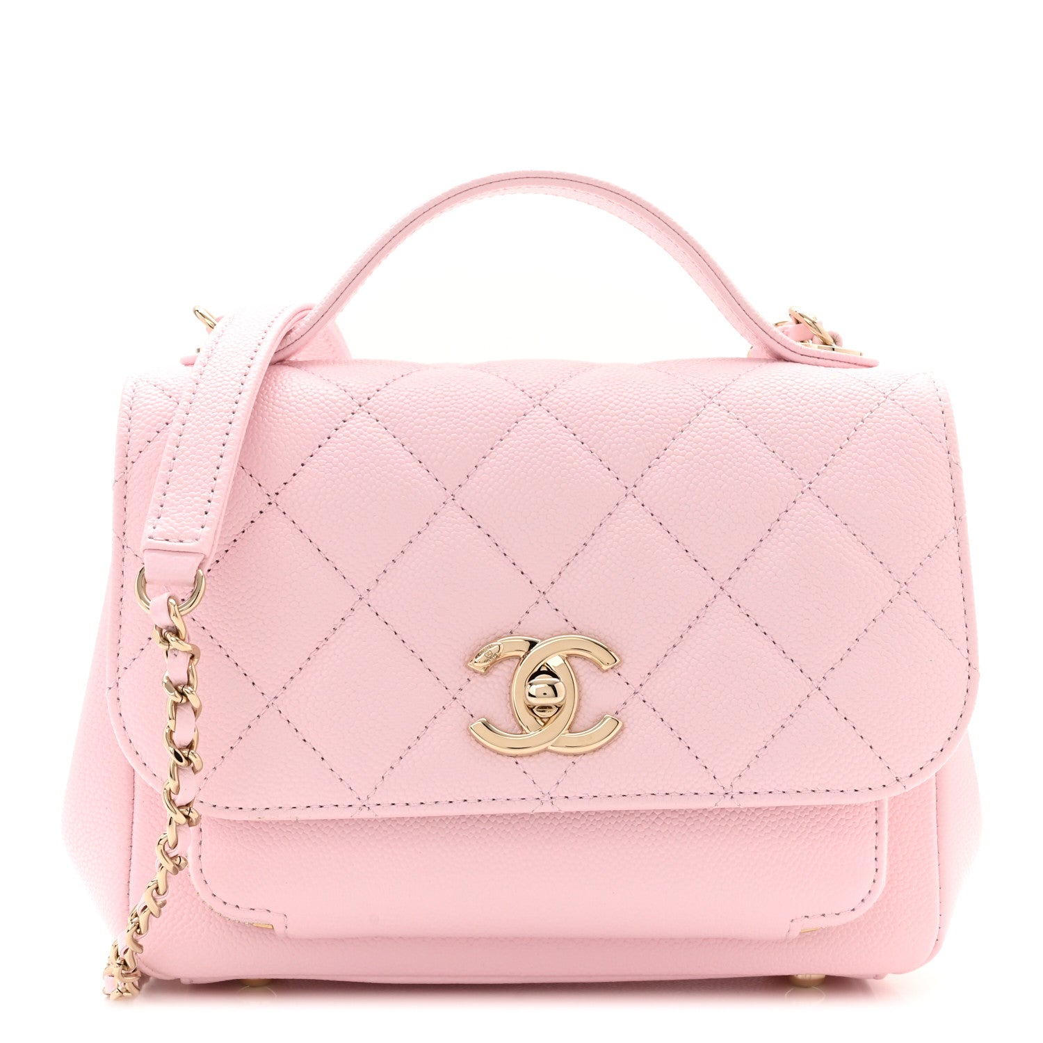 Chanel Caviar Quilted Small Business Affinity Flap Light Pink 1 of 10