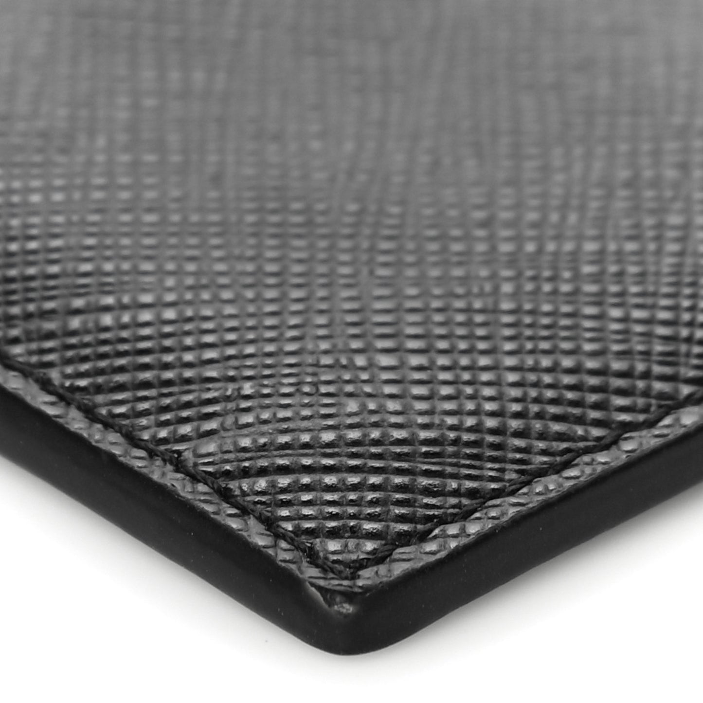 Goatskin Intrecciato Wallet With Chain Nero Black