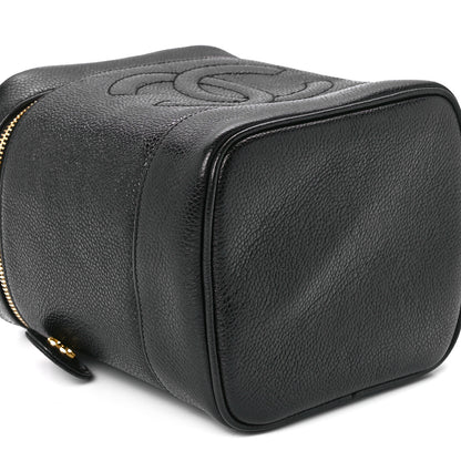 Chanel Caviar Cosmetic Vanity Bag Black 9 of 10