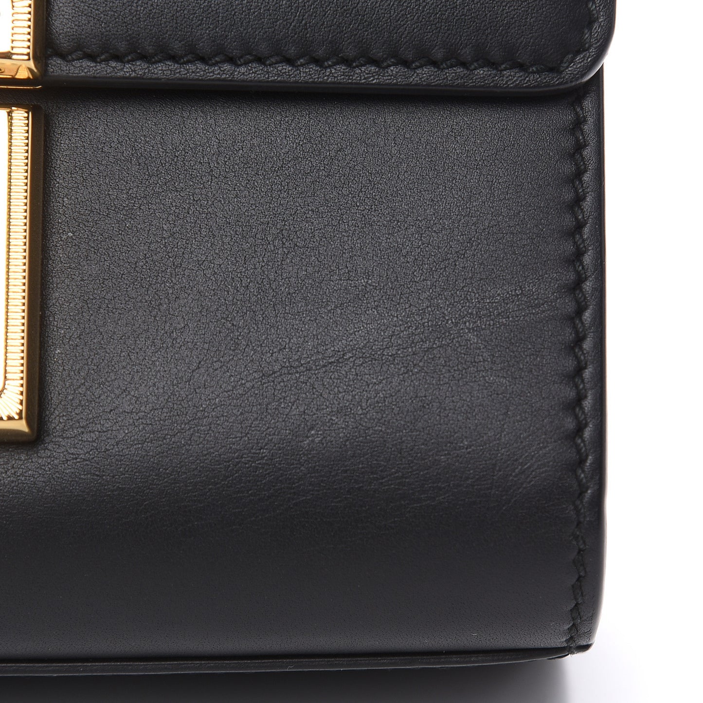 Calfskin Small Padlock Shoulder Bag Black