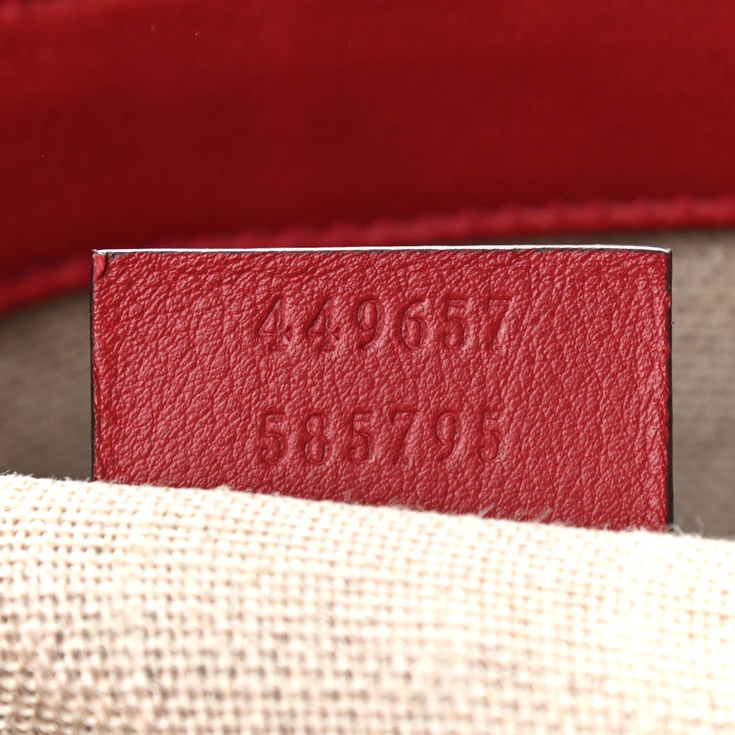 Soft Microguccissima Dome Satchel Red