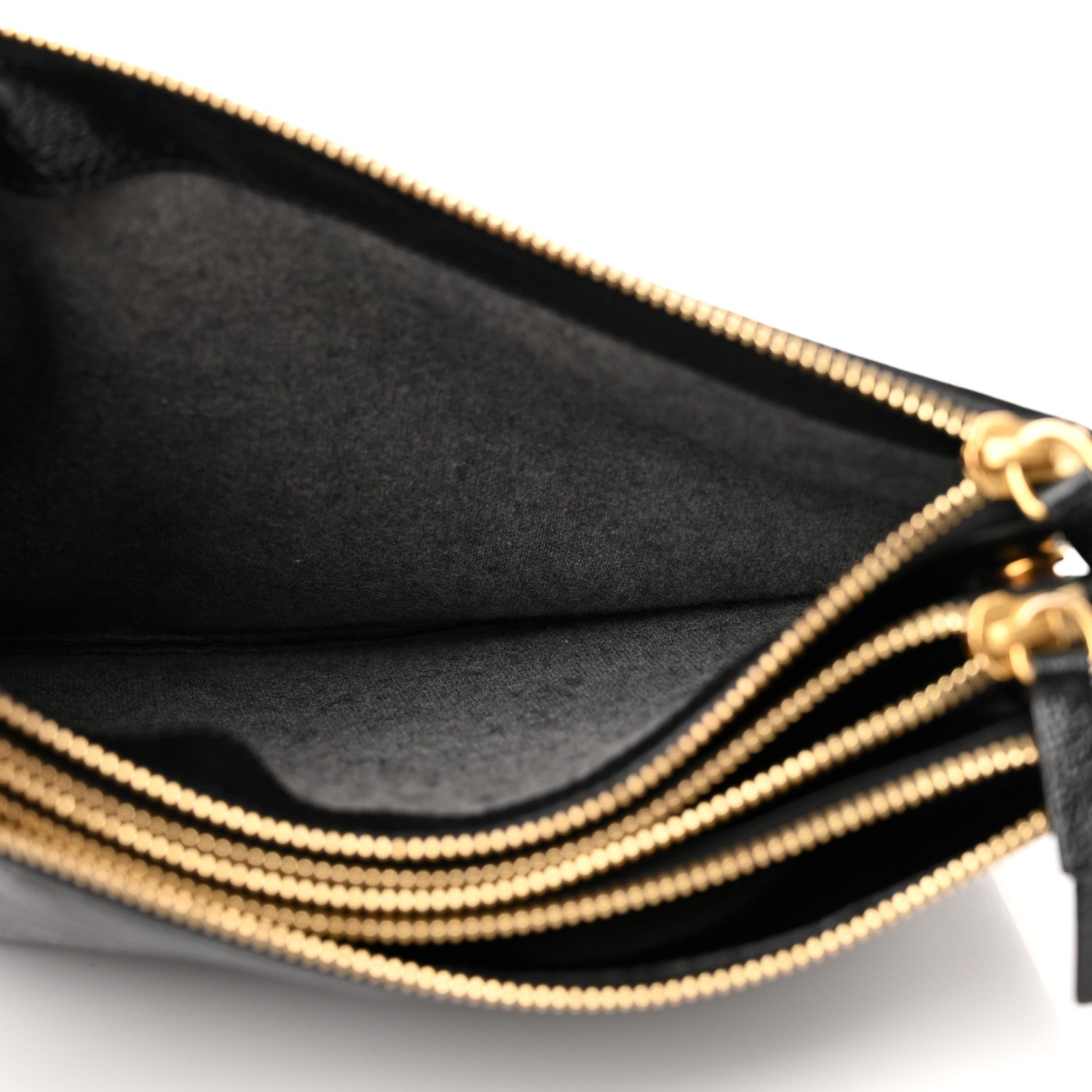 Celine Shiny Goatskin Large Trio Crossbody Bag Black 7 of 12
