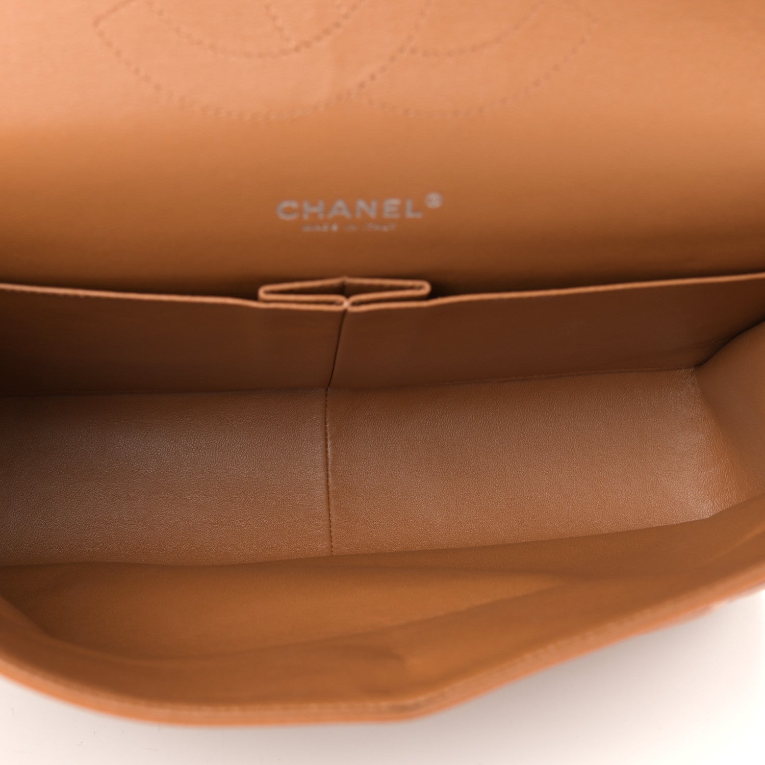 Chanel Caviar Quilted Maxi Double Flap Light Brown 5 of 15
