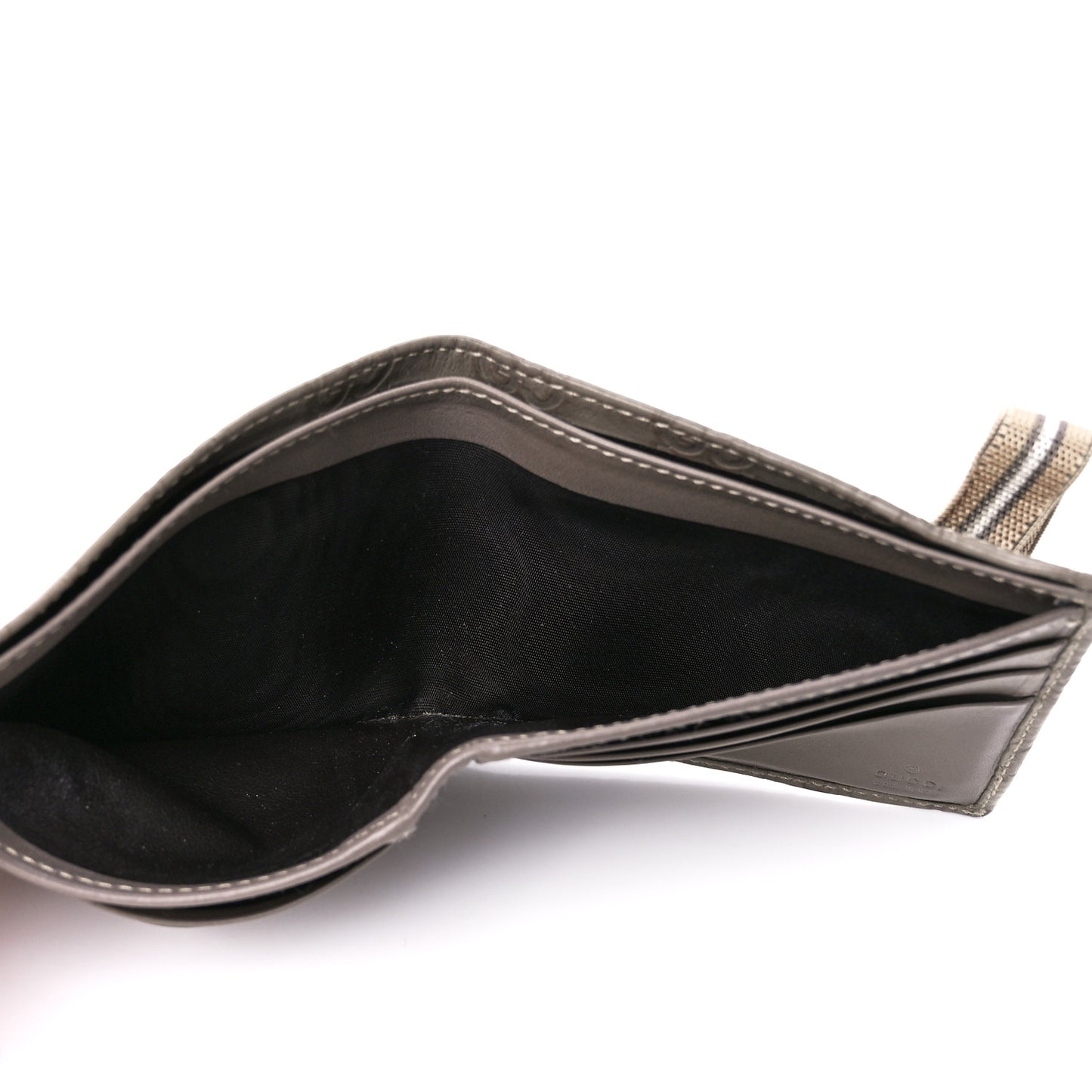 Guccissima Card Case Wallet Grey