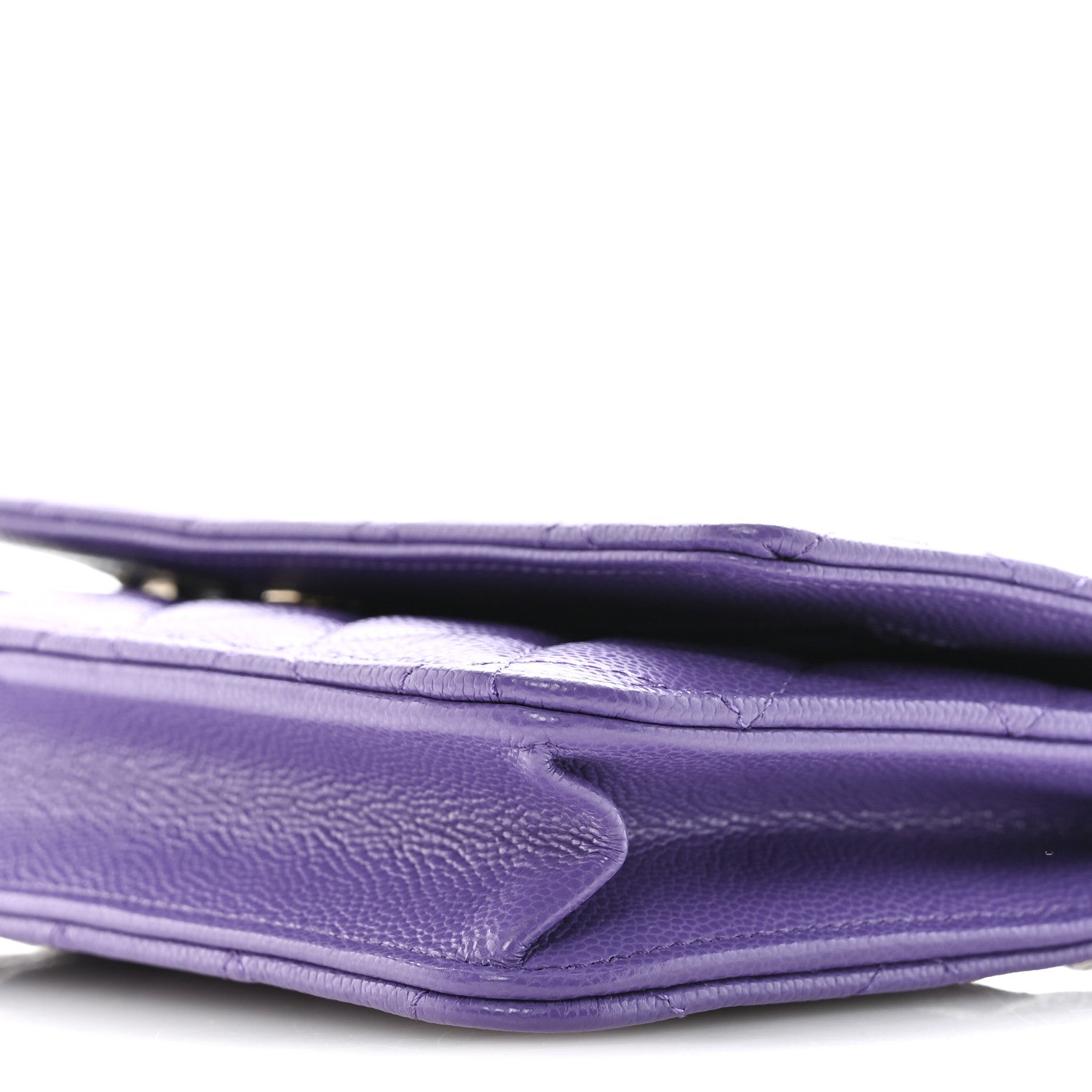 Chanel Caviar Quilted Wallet On Chain WOC Purple 11 of 12