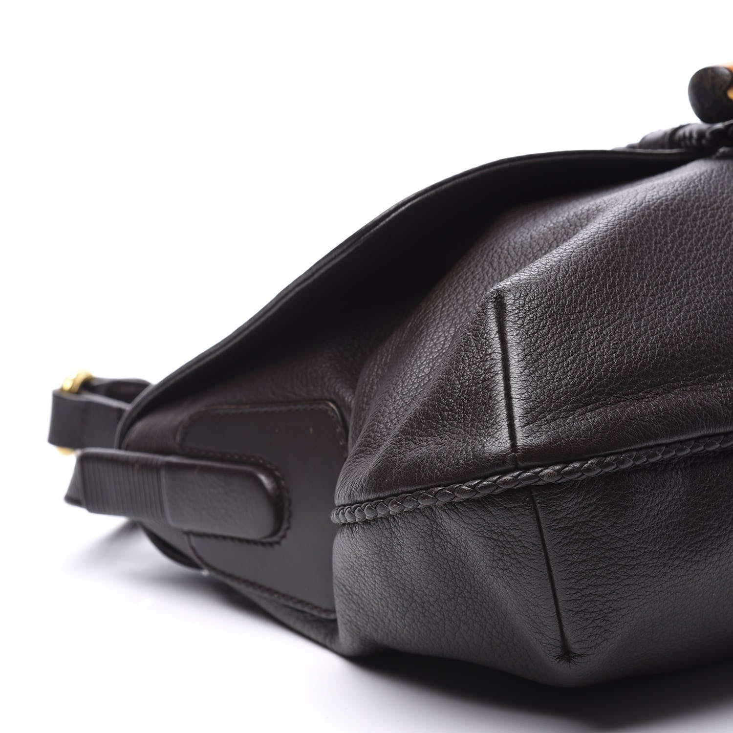 Gucci Deerskin Hip Bamboo Messenger Bag Dark Cocoa 8 of 12