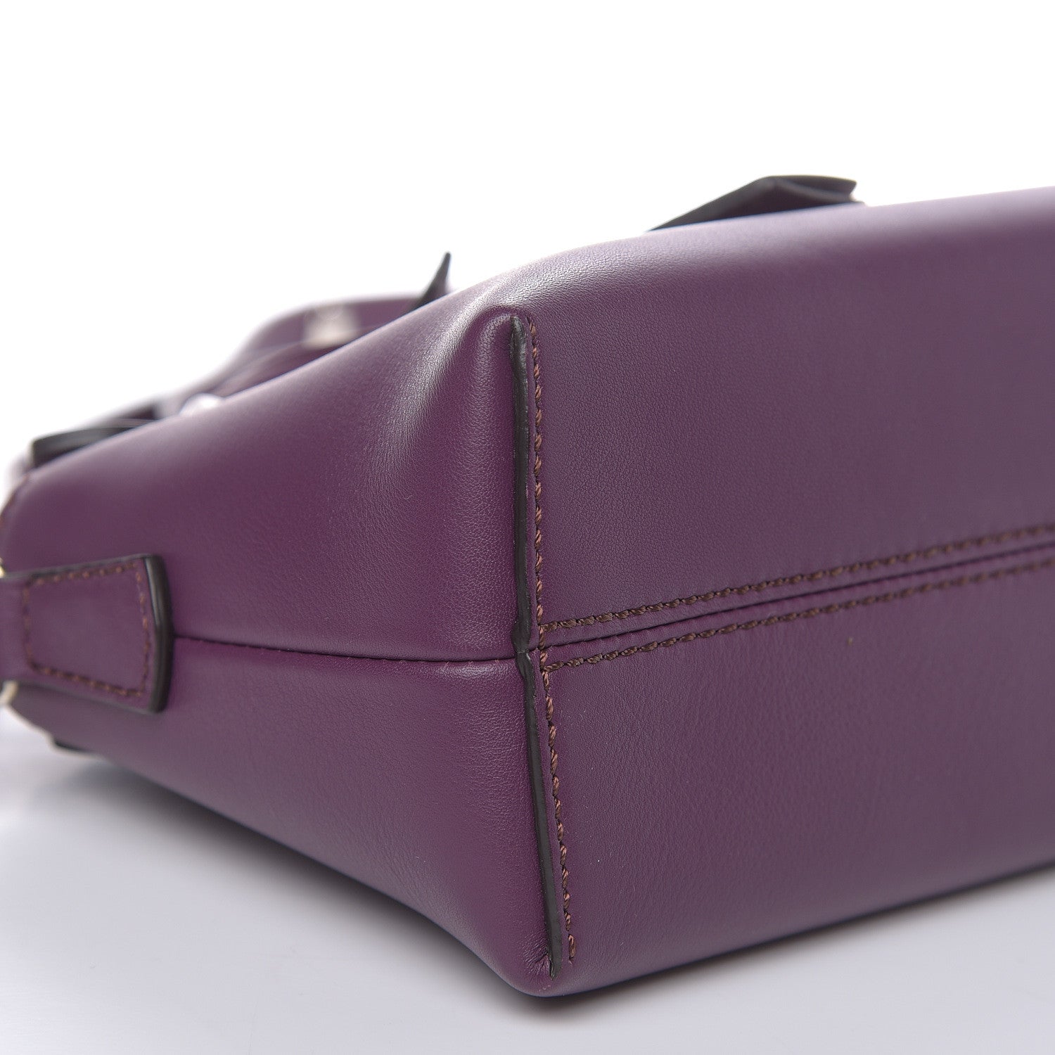 Fendi Vitello Dolce Mini By The Way Boston Bag Aubergine 8 of 10