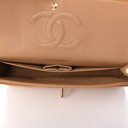 Chanel Caviar Quilted Medium Double Flap Beige 6 of 10