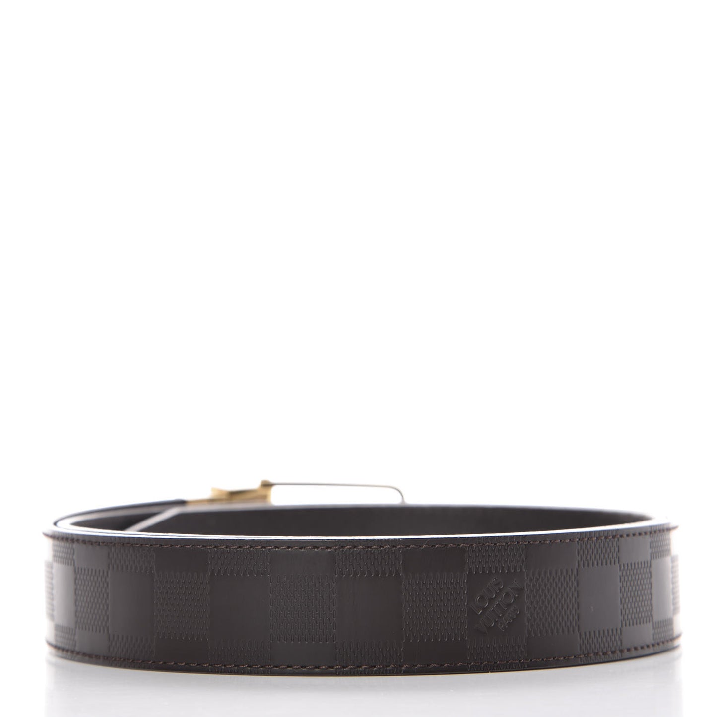 Damier Infini Calfskin Boston 30mm Reversible Belt 110 44 Moka