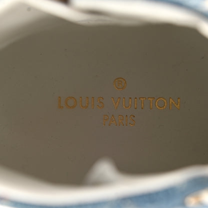 Louis Vuitton Denim Monogram Stellar Sneaker Boots 37 Bleu Jeans Blue 7 of 11