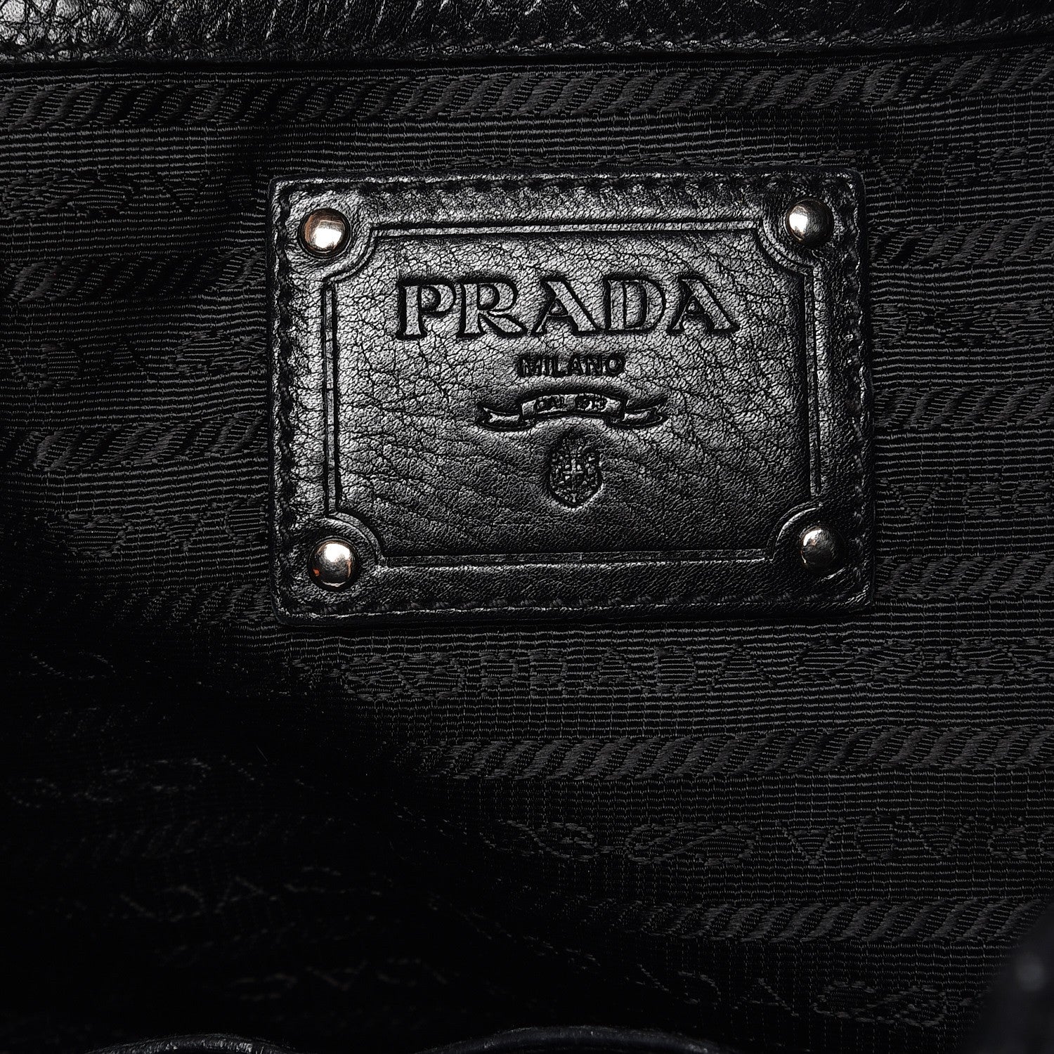 Prada Vitello Daino Side Pocket Hobo Nero Black 6 of 17