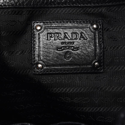 Prada Vitello Daino Side Pocket Hobo Nero Black 6 of 17