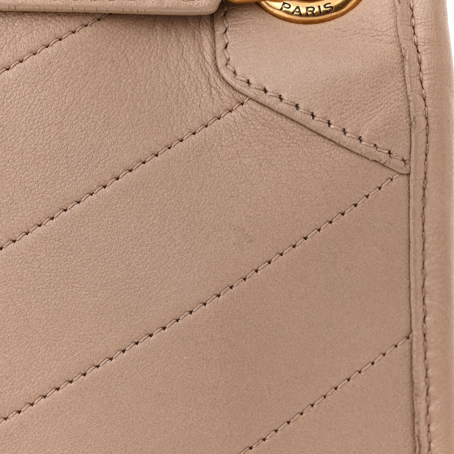 Saint Laurent Lambskin Matelasse Monogram Medium Niki Chain Satchel Light Taupe 11 of 14