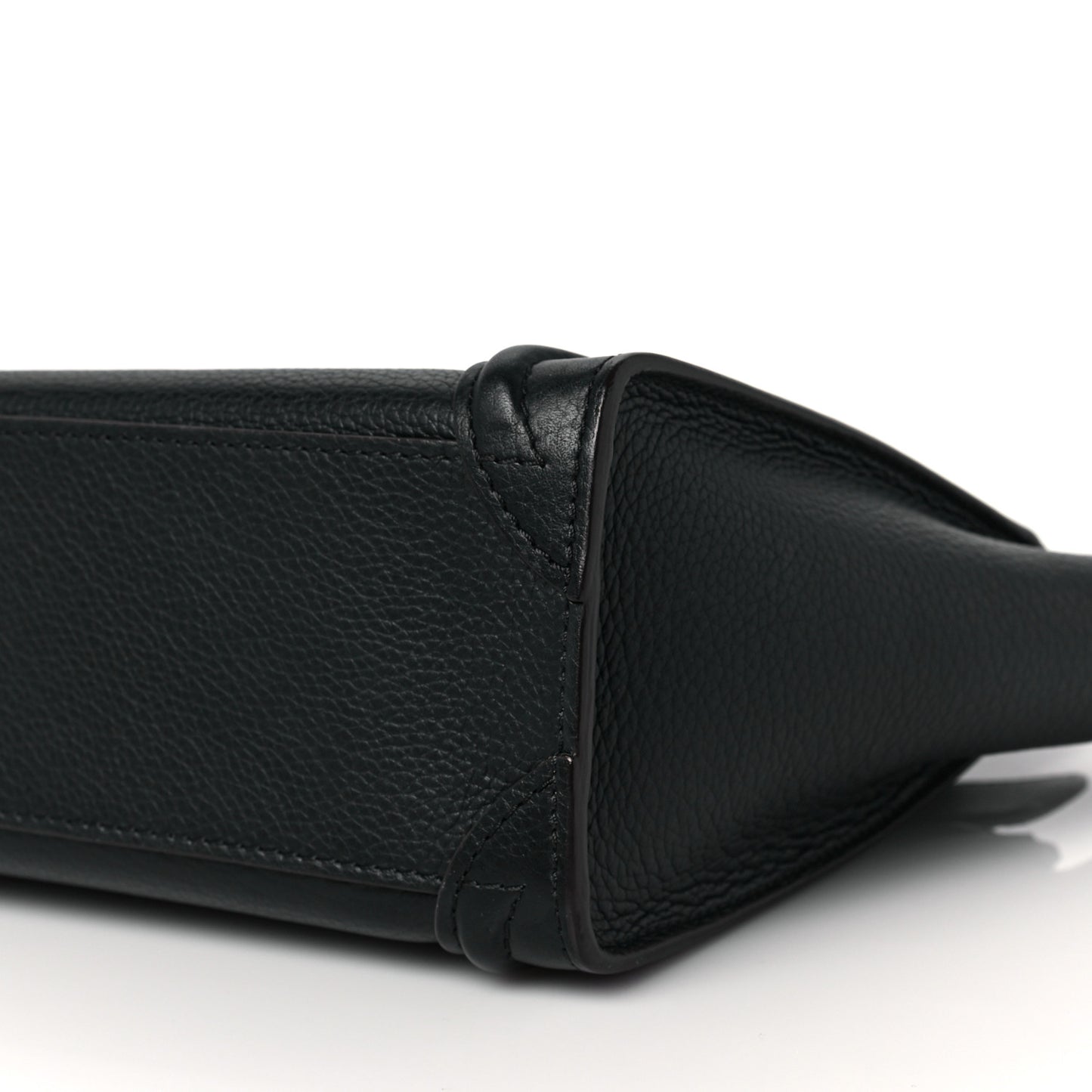 Drummed Calfskin Nano Luggage Black