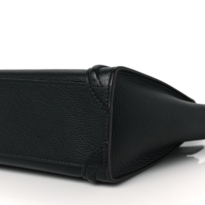 Celine Drummed Calfskin Nano Luggage Black 8 of 8