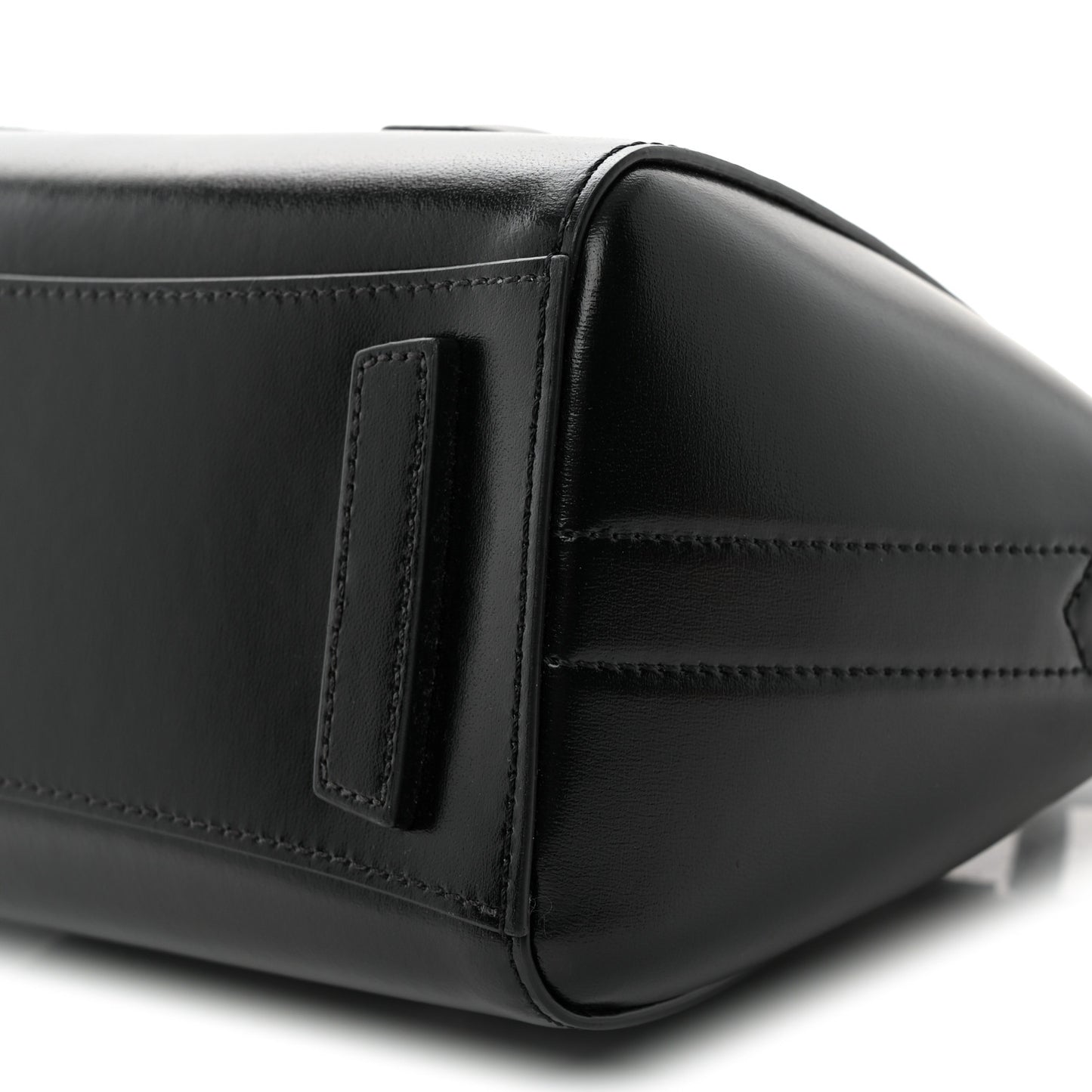 Box Calfskin Padded Mini Lock Antigona Shoulder Bag Black
