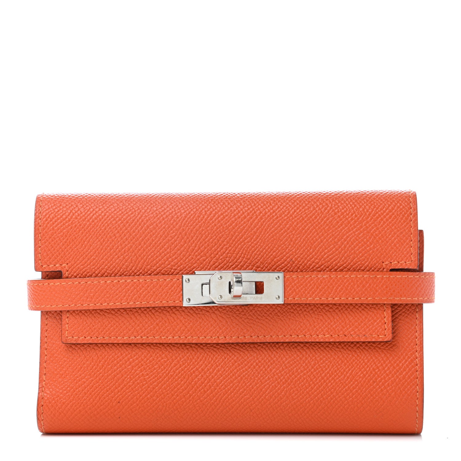 Hermes Epsom Medium Kelly Wallet Feu 1 of 6