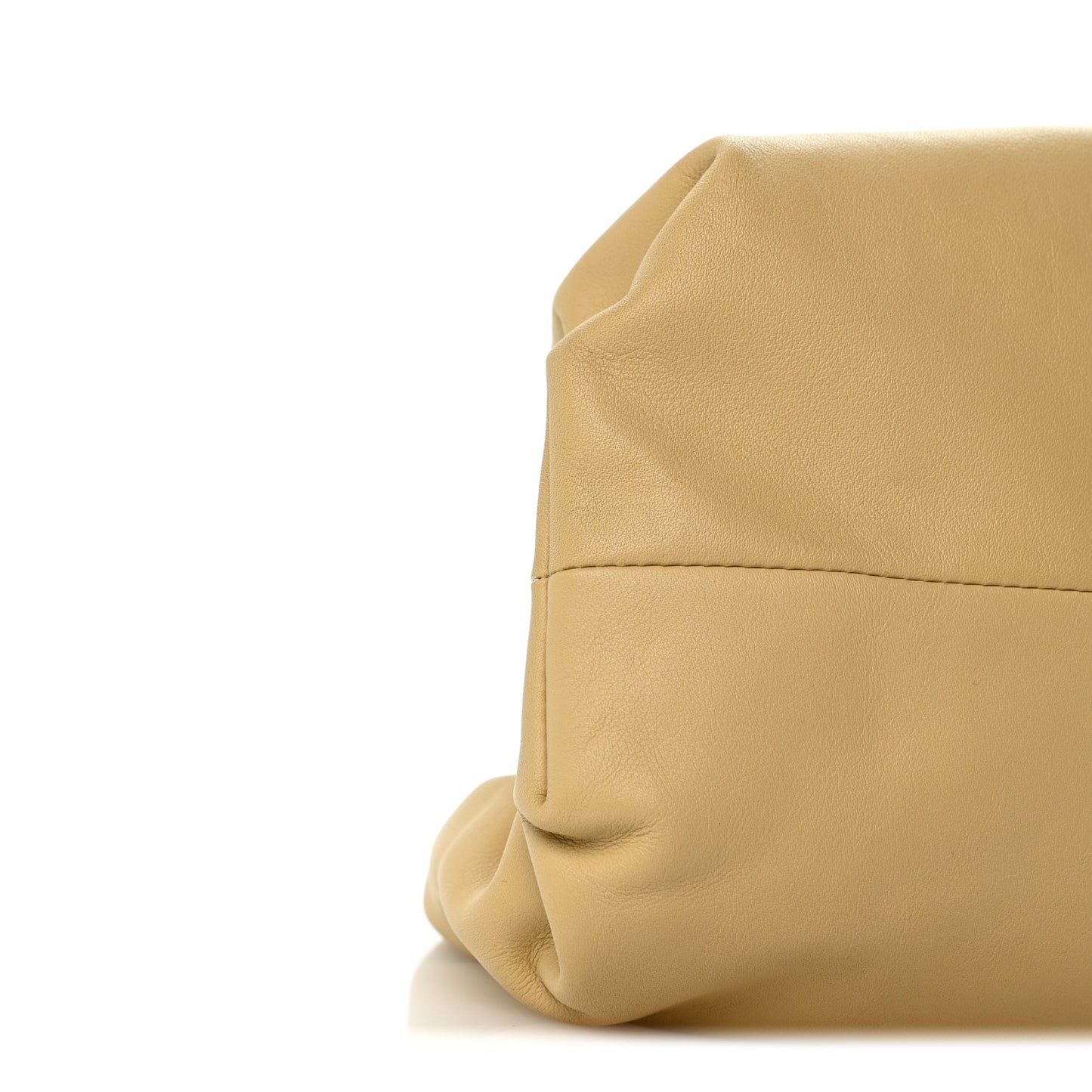 Smooth Butter Calf The Pouch Oversized Clutch Tapioca